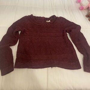 Anthropologie Moth Brand Cable Knit Sweater, Size Small